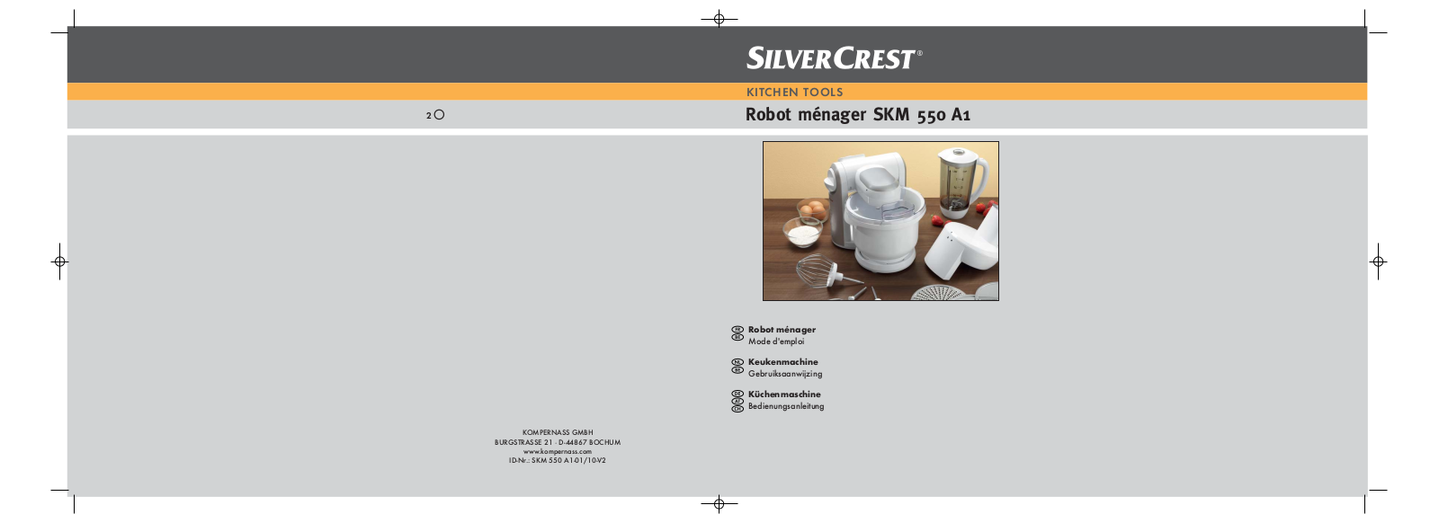 Silvercrest SKM 550 A1 Manual