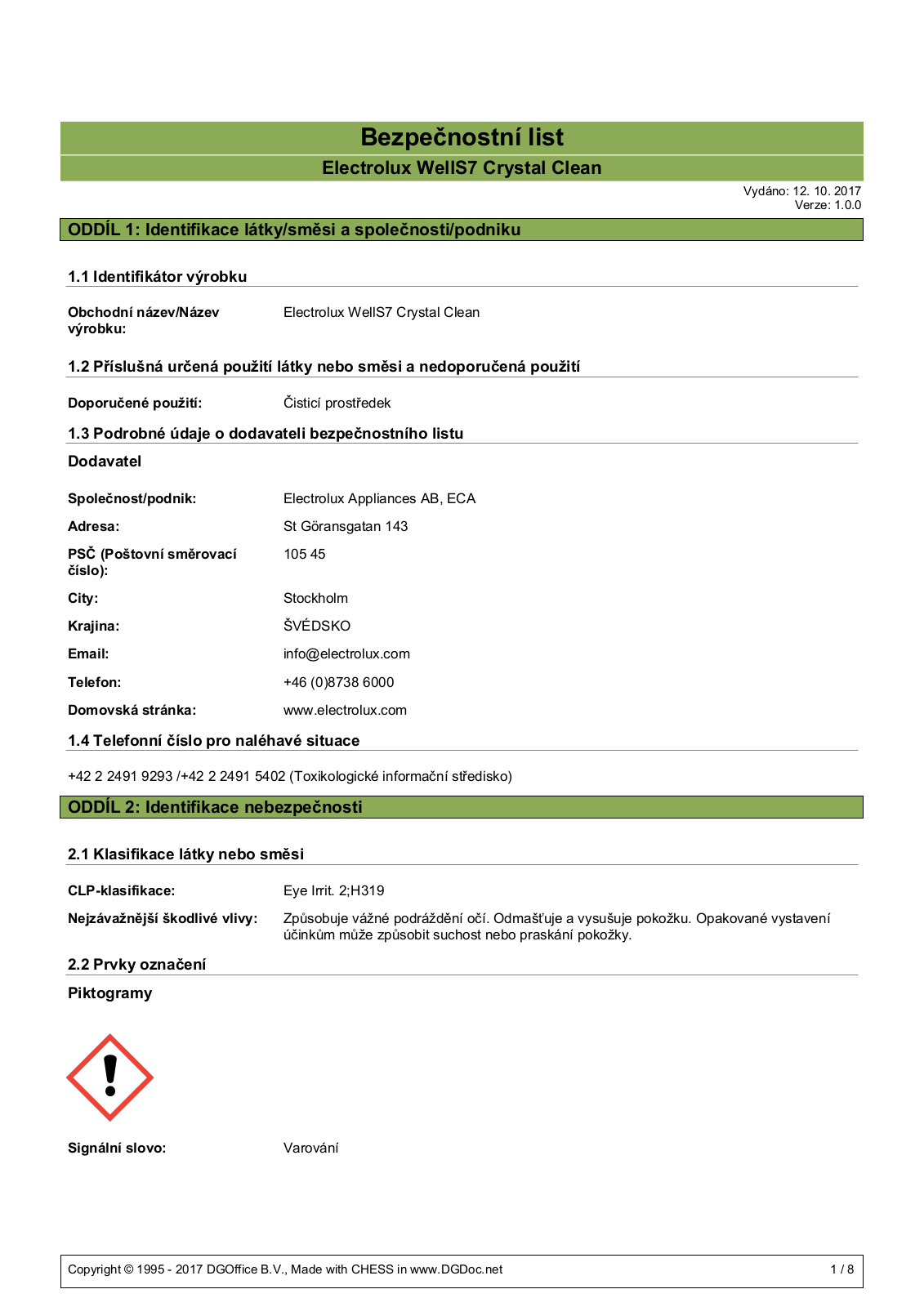 Electrolux EBLC01 User Manual