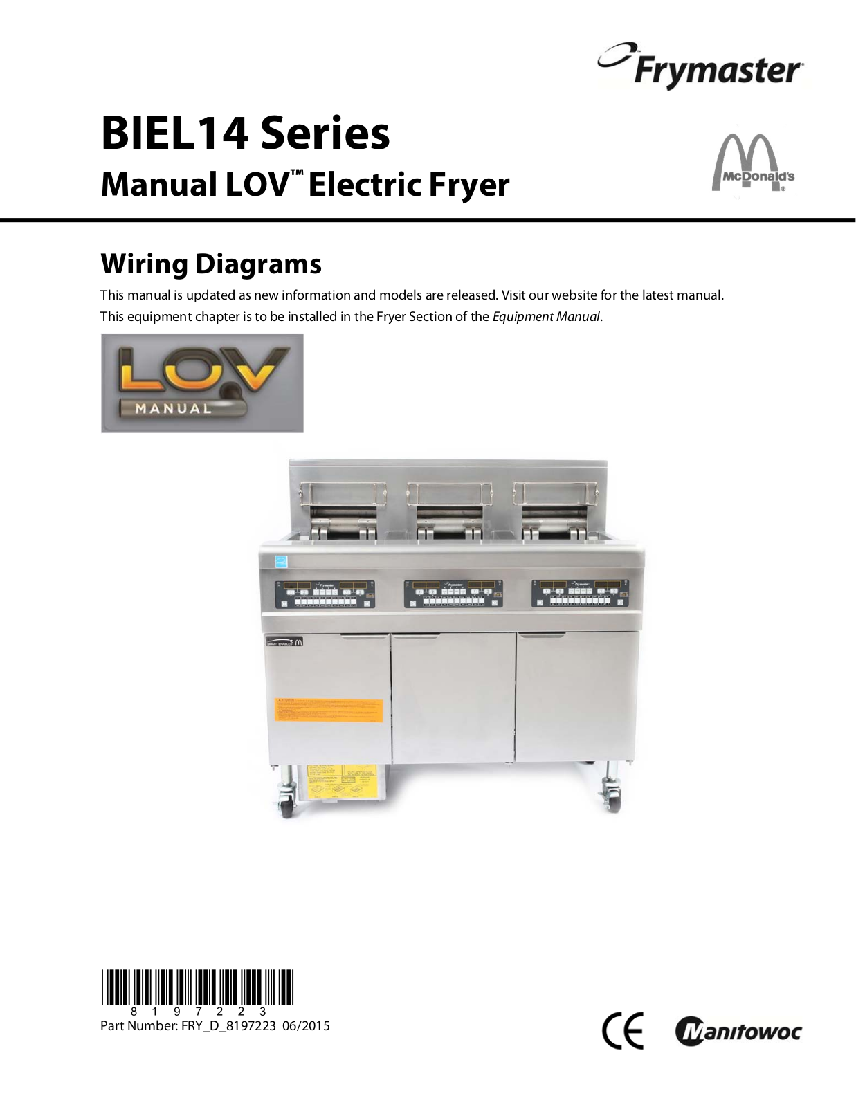 Frymaster BIEL14 User Manual