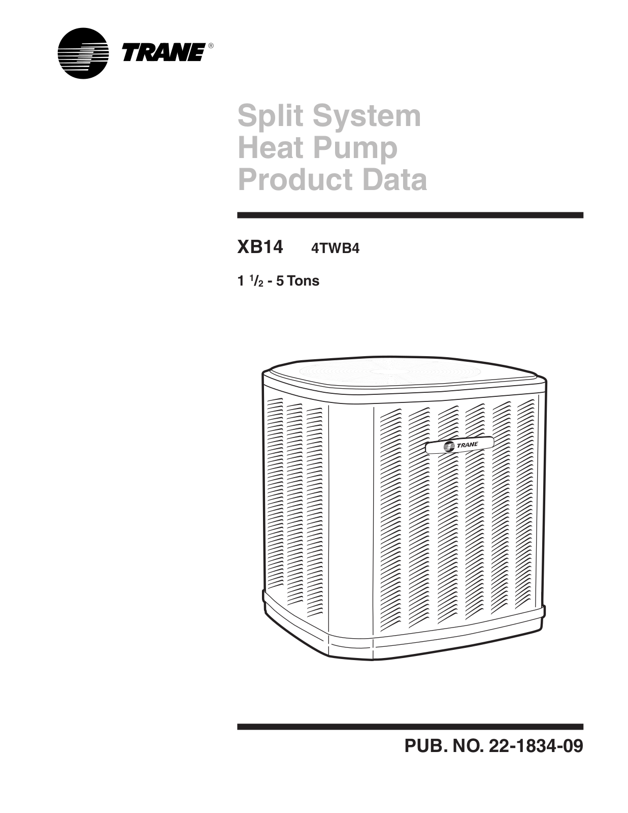 Trane 4TWB4 User Manual