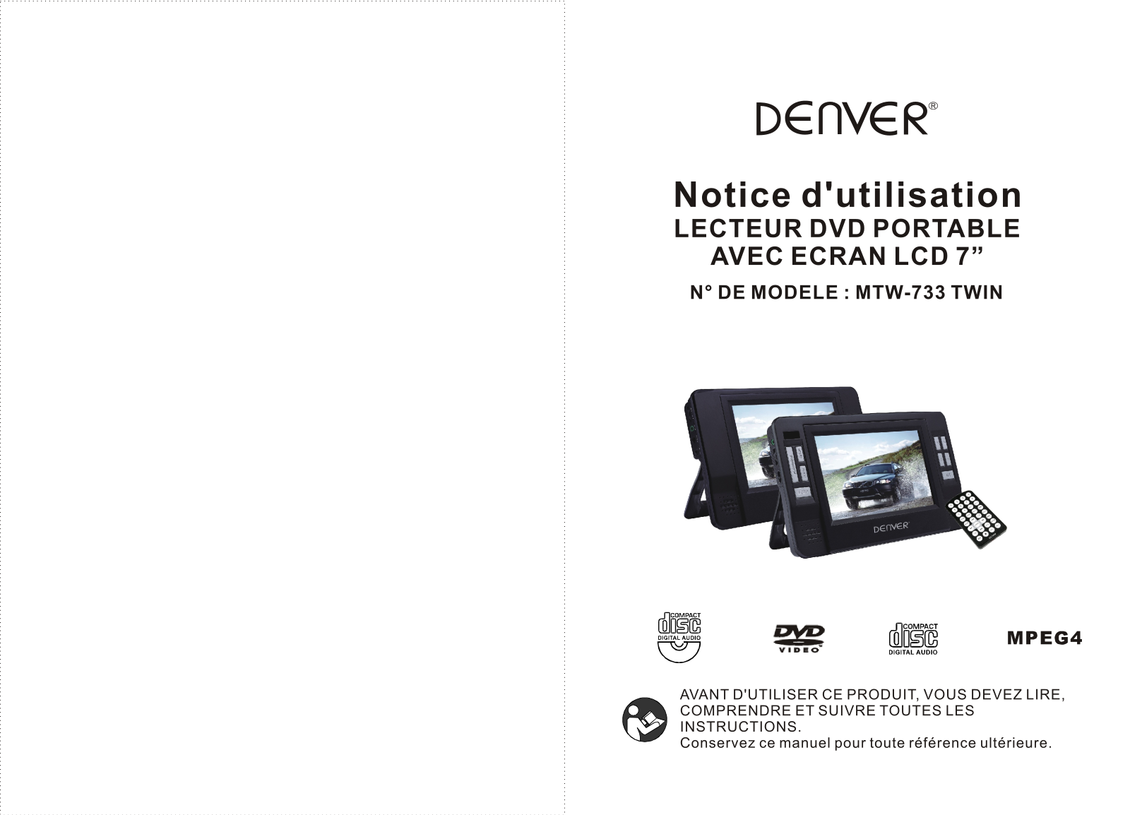 Denver MTW-733TWIN User Manual