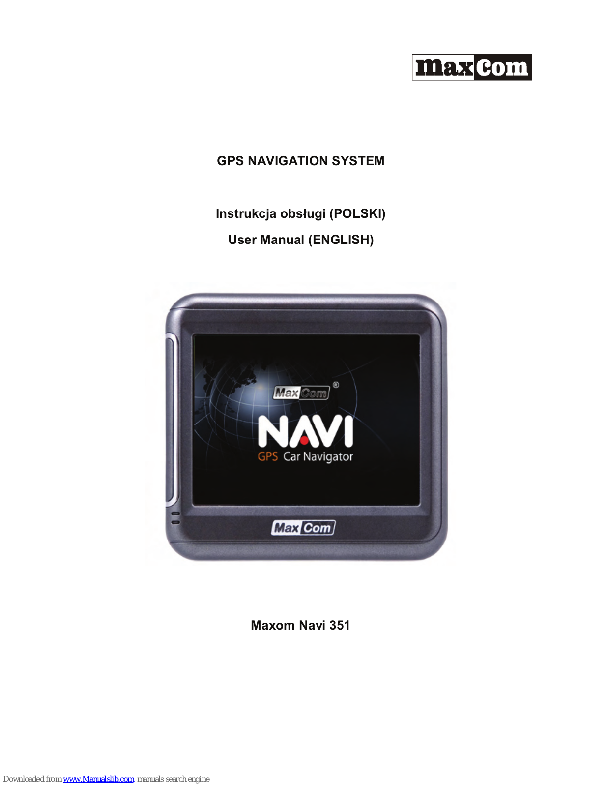 Maxcom Navi 351 User Manual