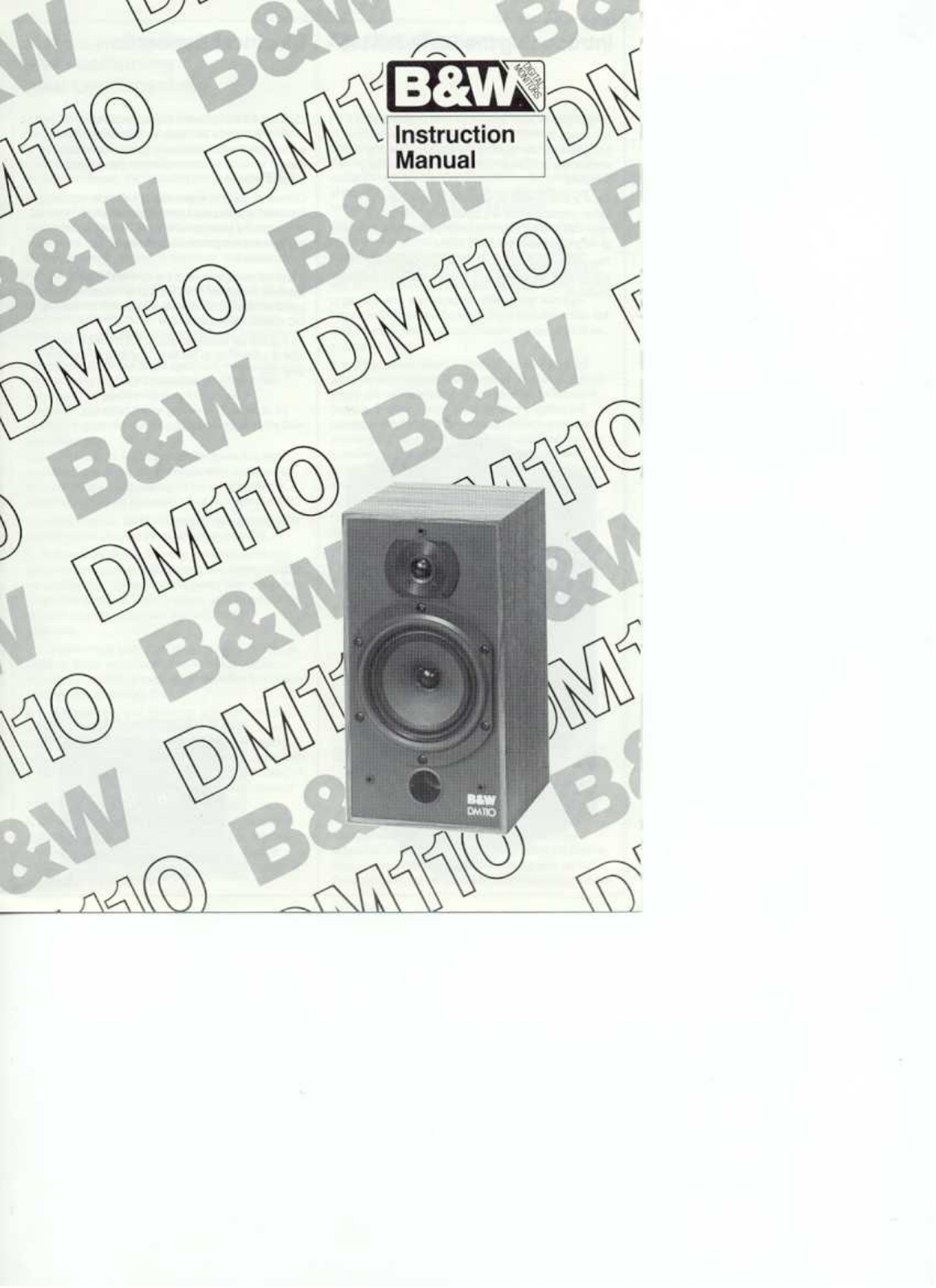 Bowers & Wilkins DM110 User Manual