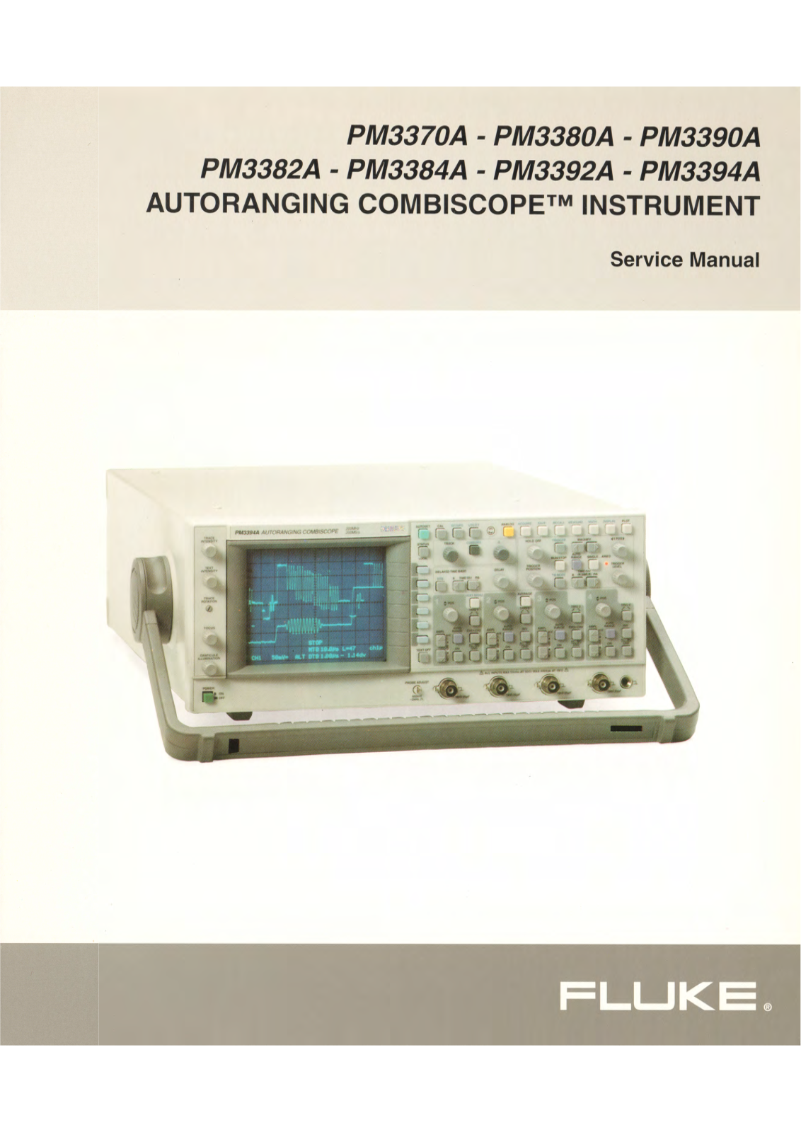 Fluke PM3390, PM3380, PM3370, PM3394A, PM3392A Service Manual