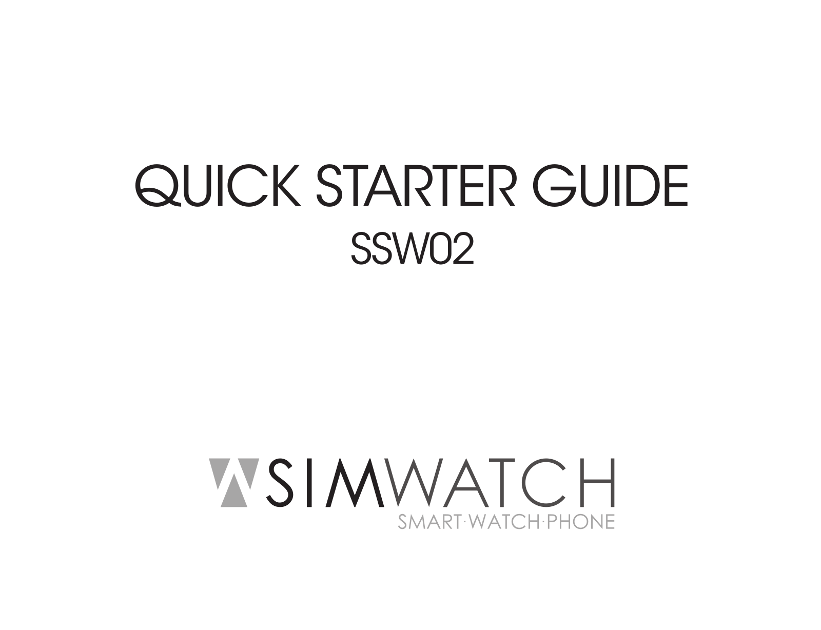 SIMWATCH SSW-02 Guide rapide