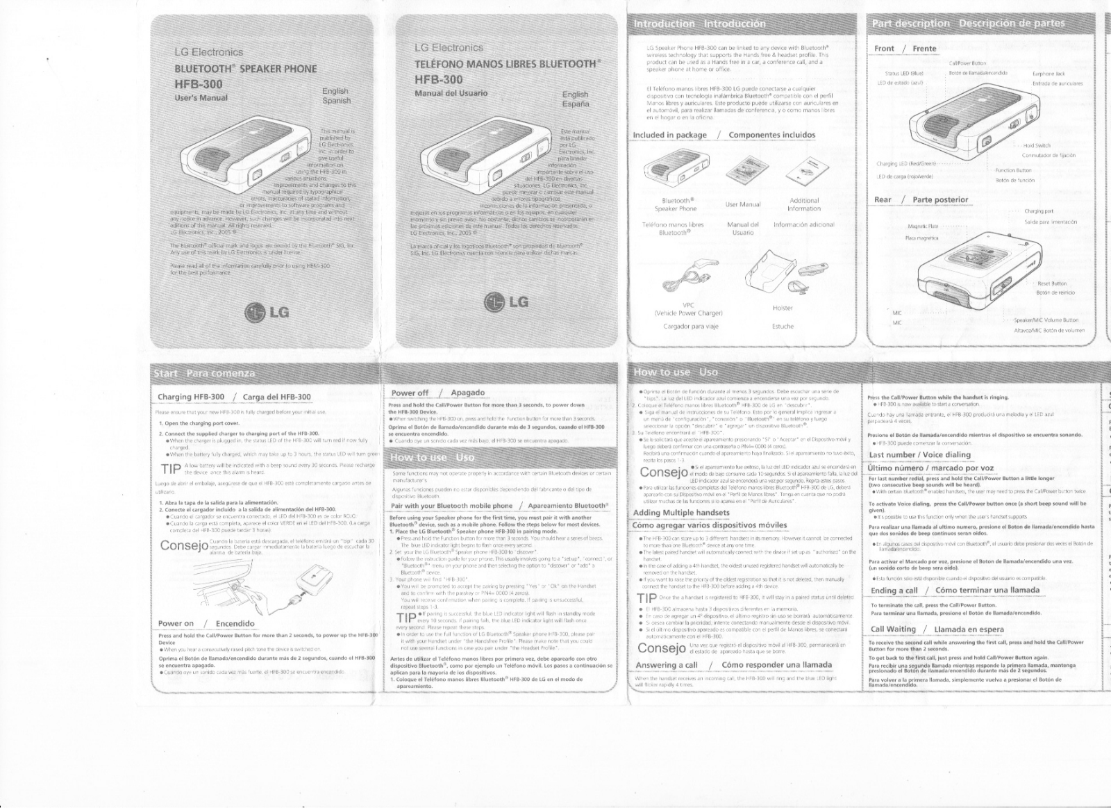 LG HFB-300 User Manual