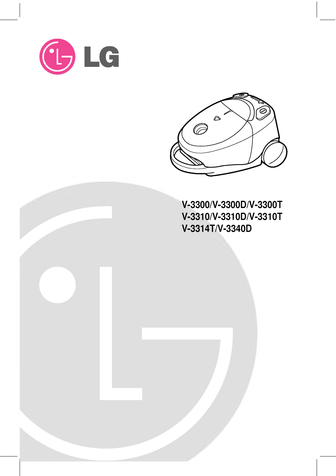 LG EV 3300, V-3300 User Manual