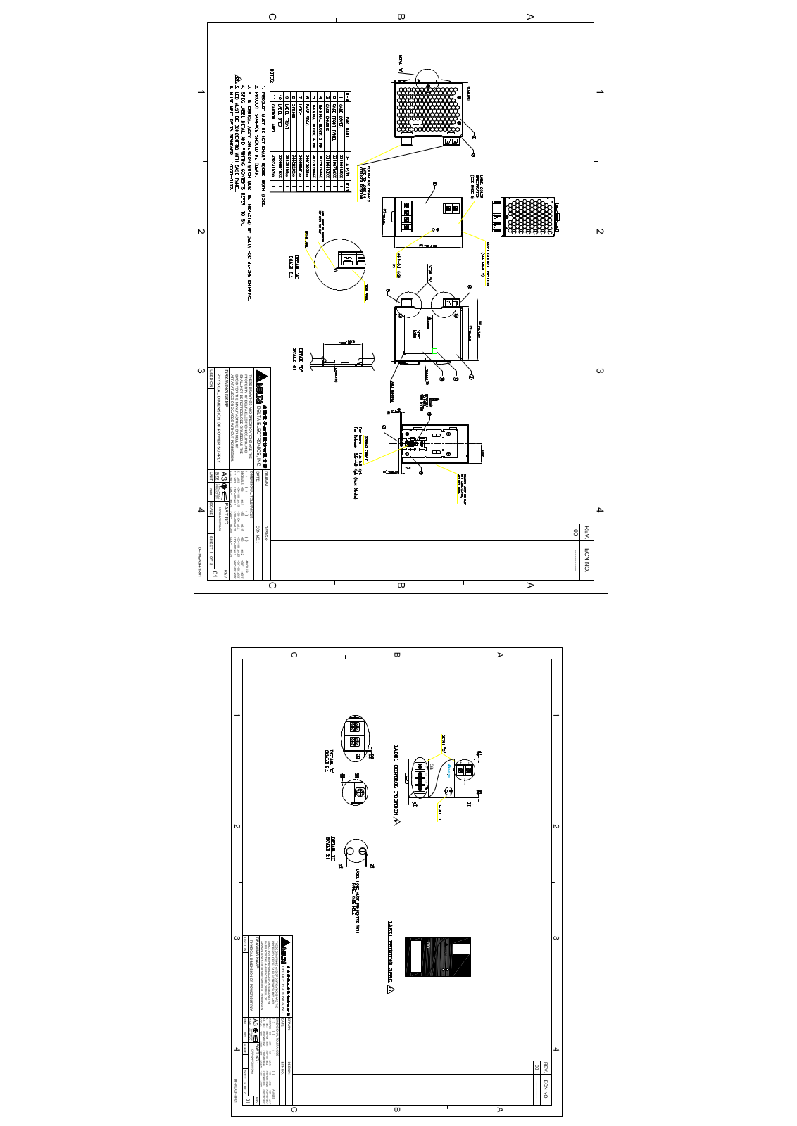 Delta Products DRP024V060W3AA Dimensional Sheet