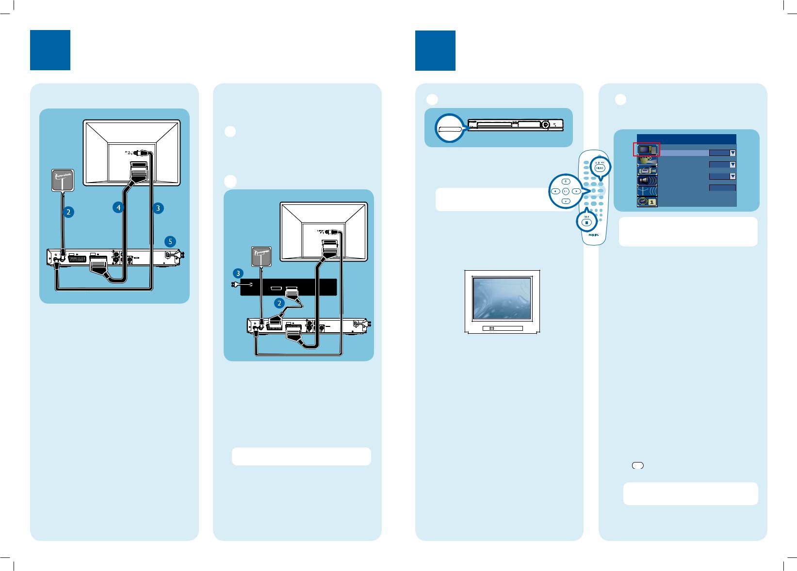 Philips DVDR3380 Getting Started Guide