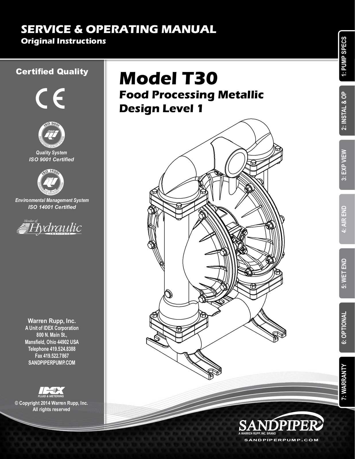 SANDPIPER T30 User Manual