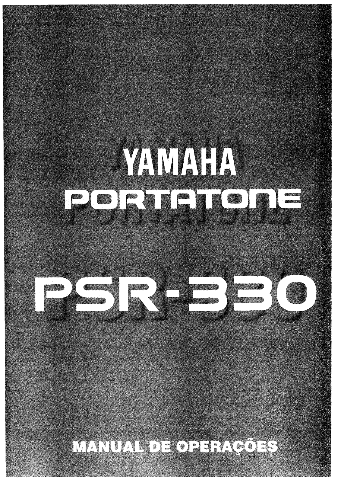 Yamaha PSR-330 User Manual