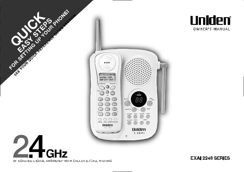 Uniden EXAI2248 User Manual