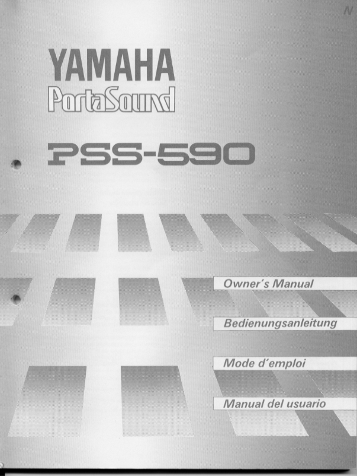 Yamaha PSS590E, PSS590 User Manual