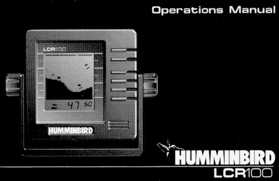 Humminbird LCR 100 Manual