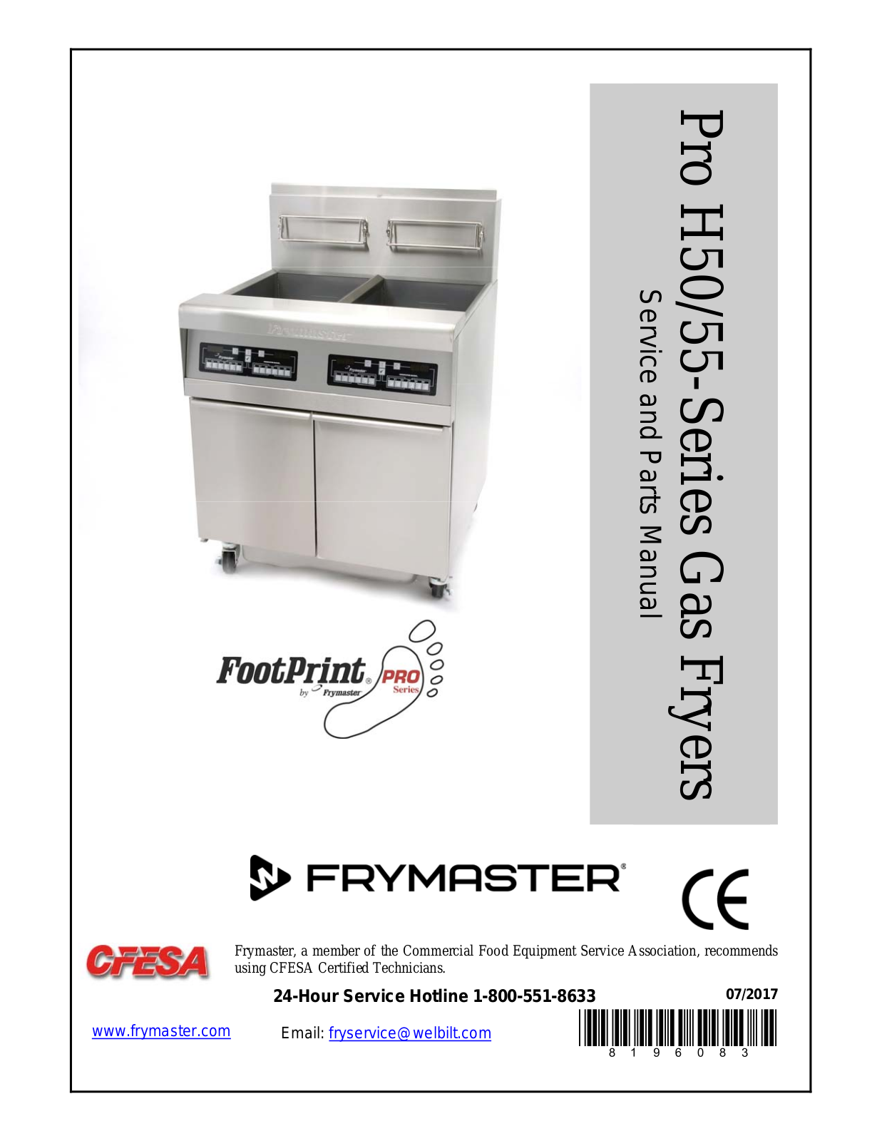 Frymaster FMPH255 Service Manual