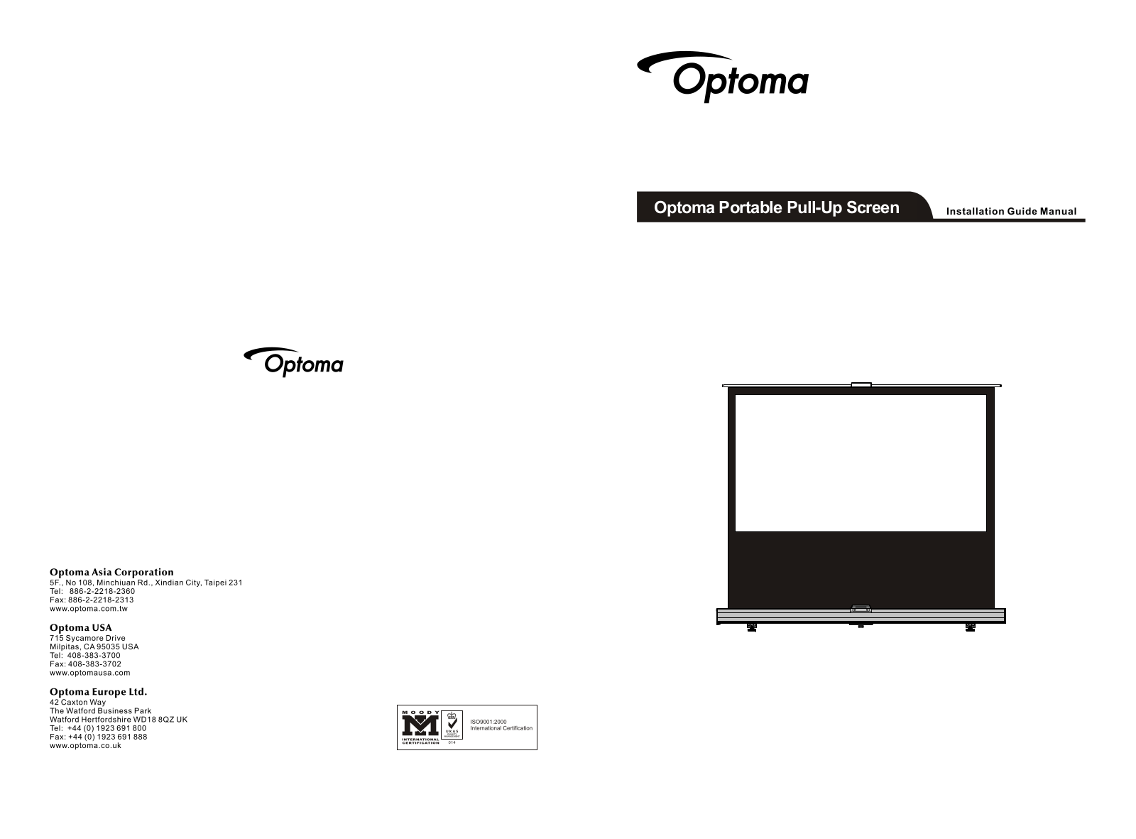 Optoma DP-9080MWL, DP-9092MWL, DP-3072MWL Owner's Manual