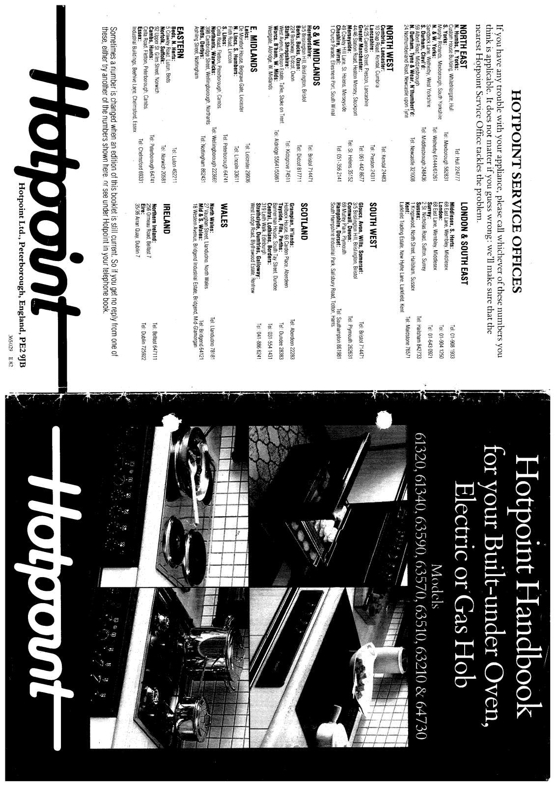 Hotpoint-Ariston HB61320 User Manual