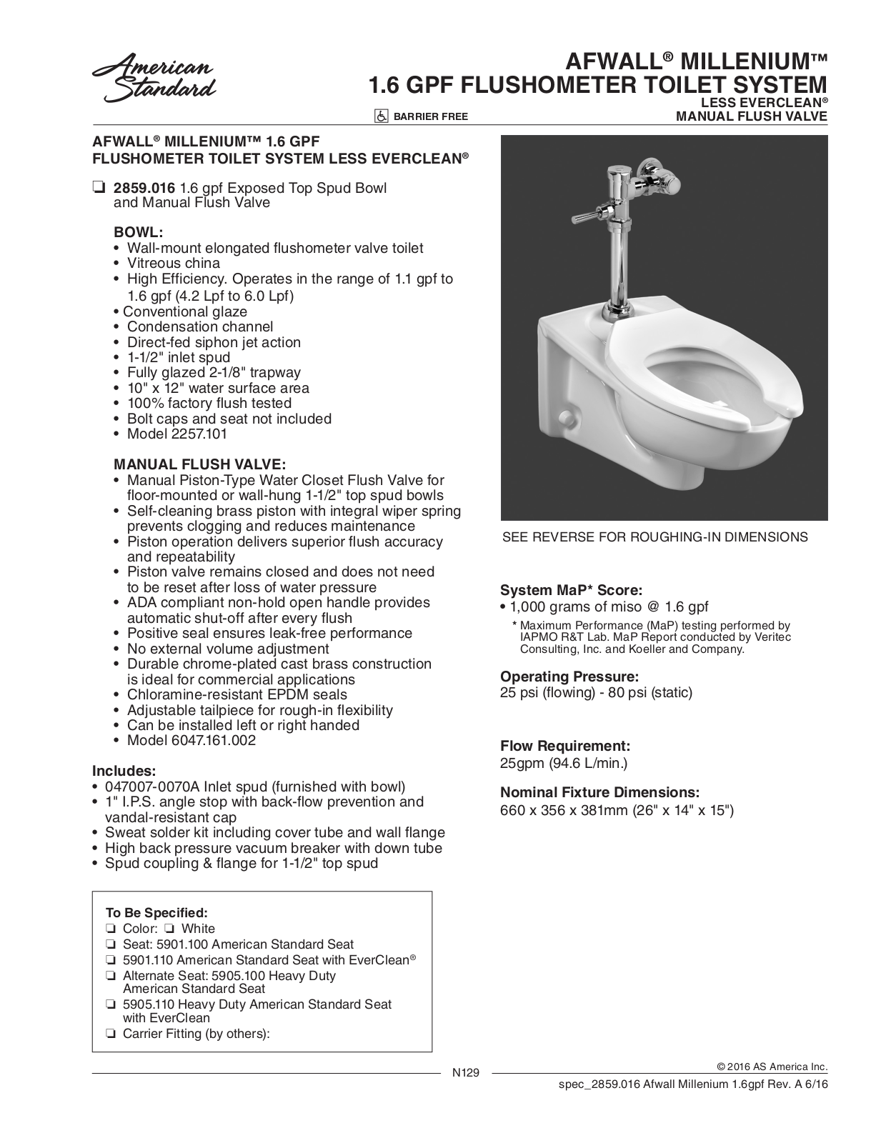 American Standard ASD10021 Specifications - ManualMachine.com