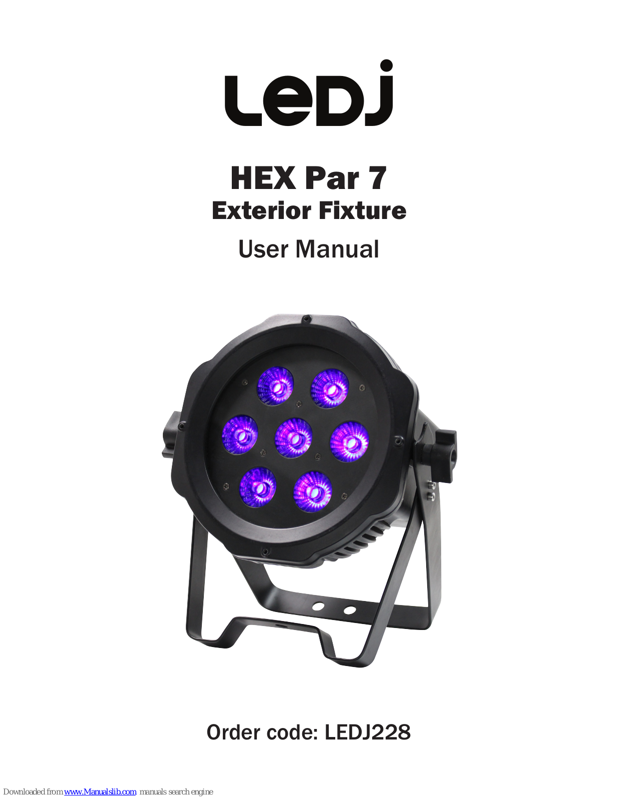 Ledj HEX Par 7 User Manual - ManualMachine.com