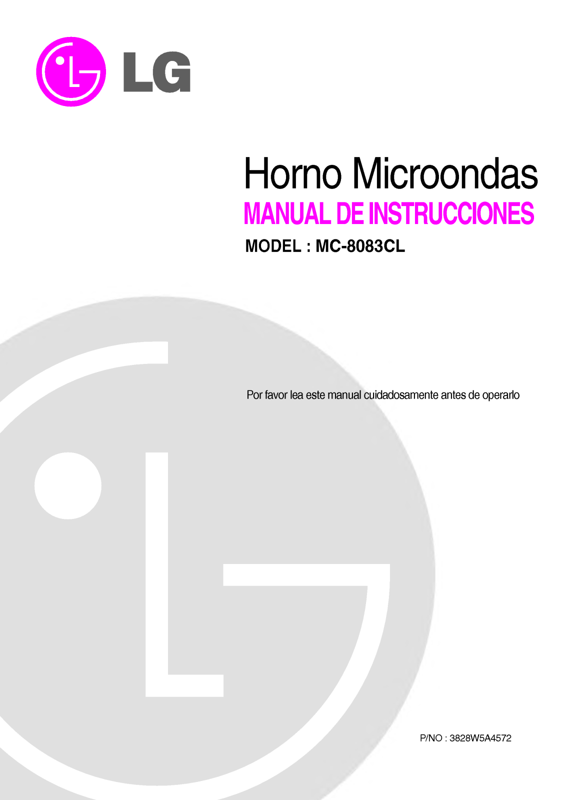 Lg MC-8083CL User Manual