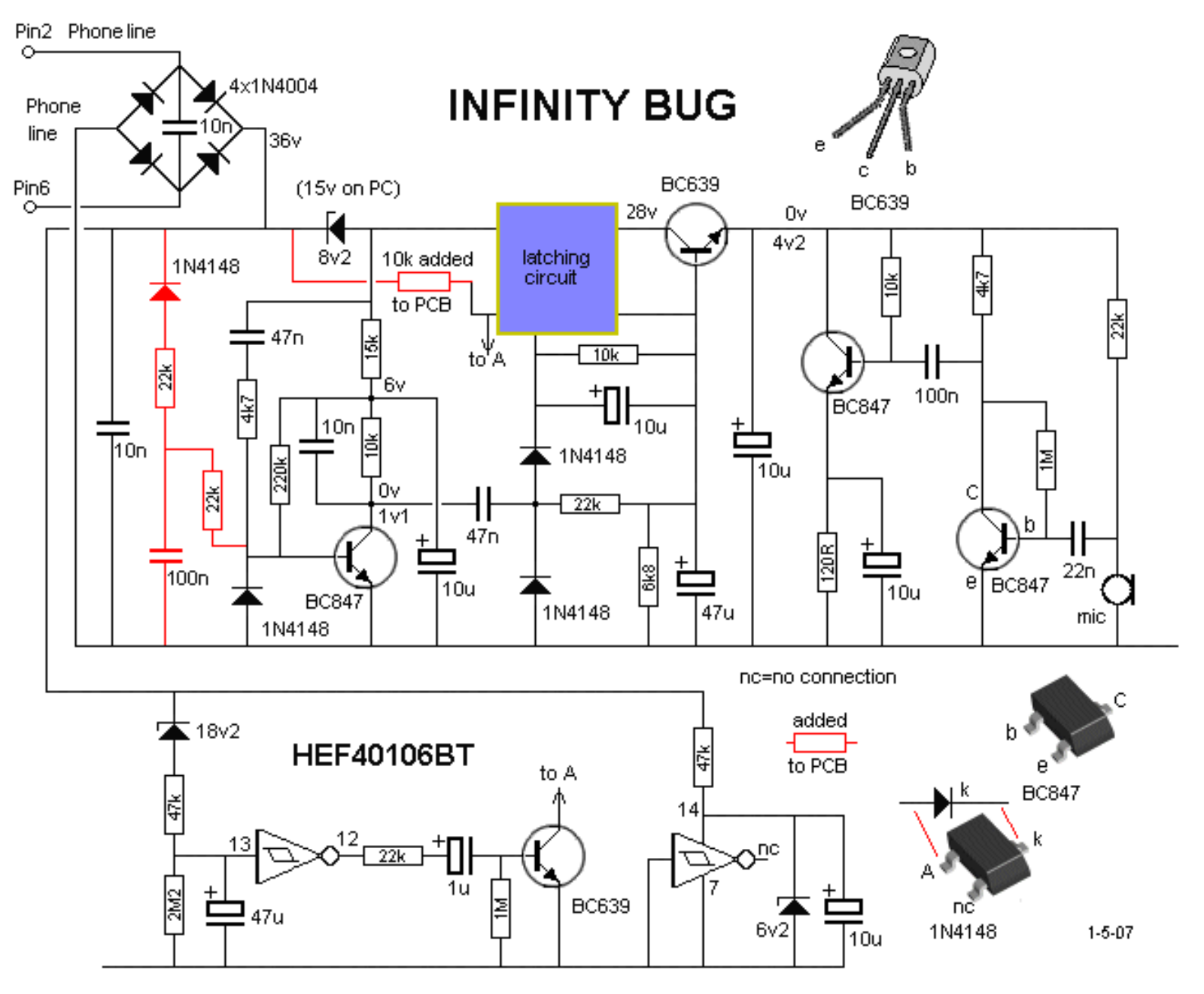 Infinity Infinity bug Schematic