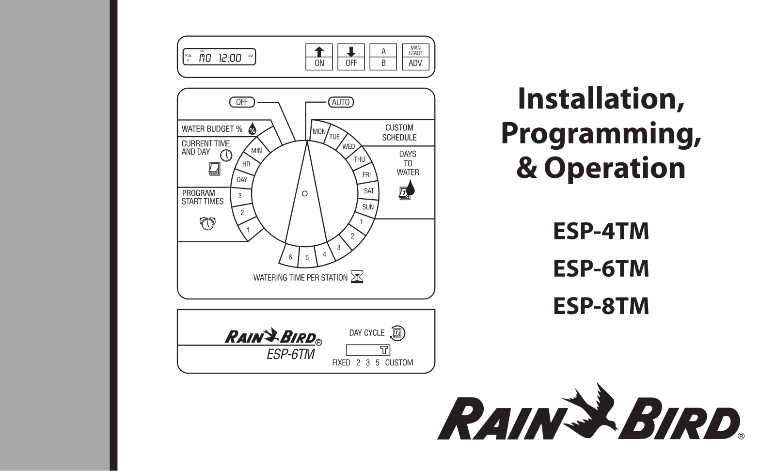 RAIN BIRD ESP-4TM, ESP-6TM, ESP-8TM installation Guide