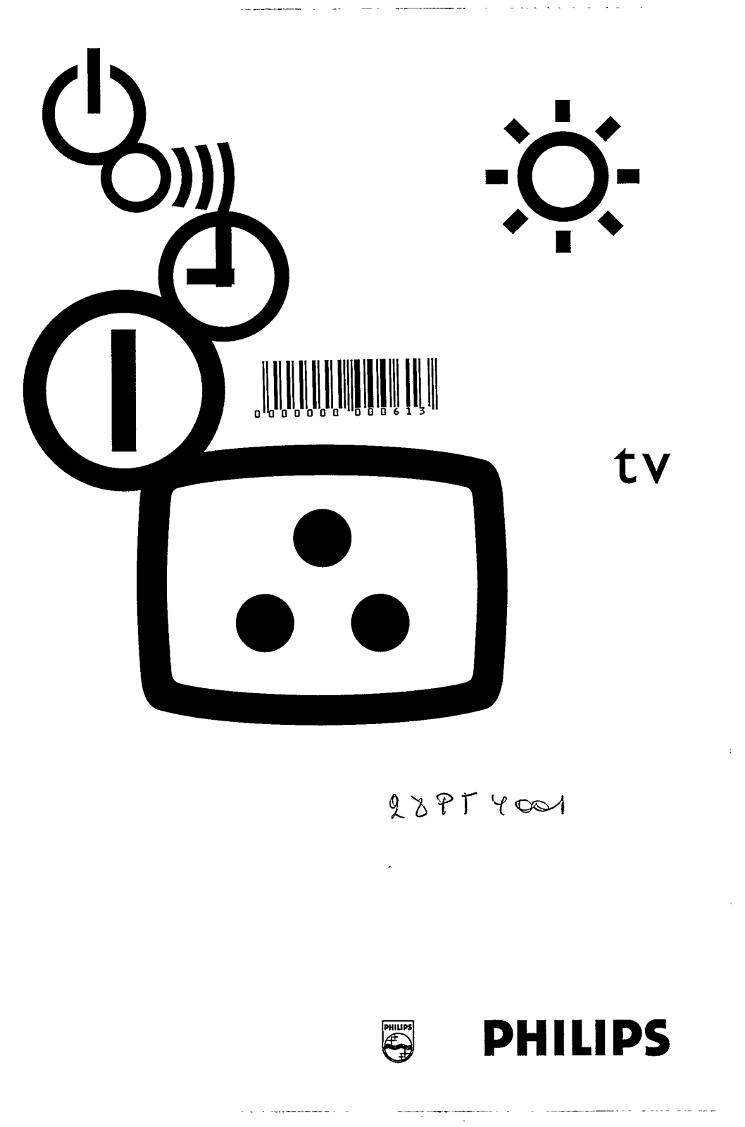 Philips 28PT4001/58, 28PT4001/39, 28PT4001/01, 28PT4001/00, 28PT4001 User Manual