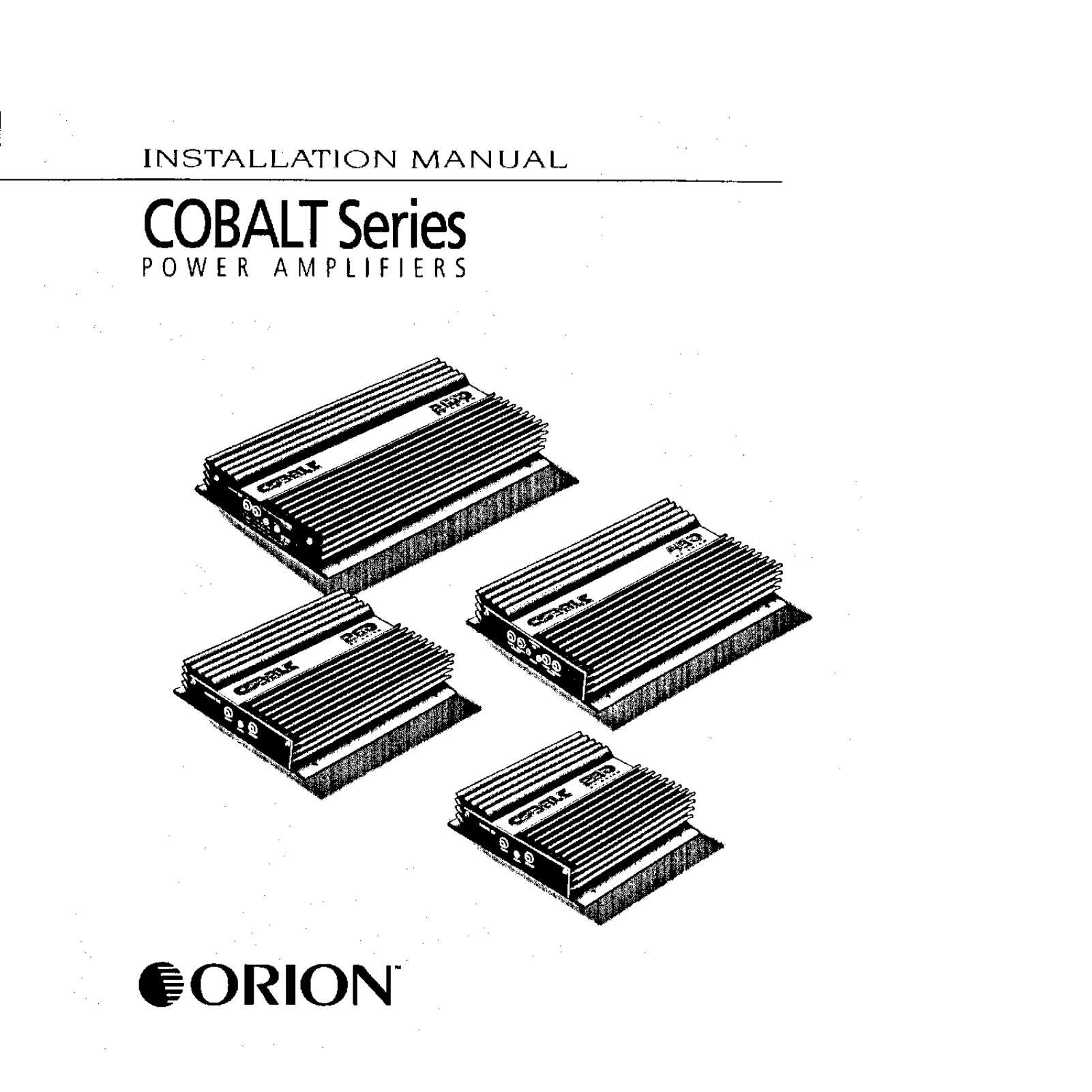 Orion Car Audio CO2100 User Manual