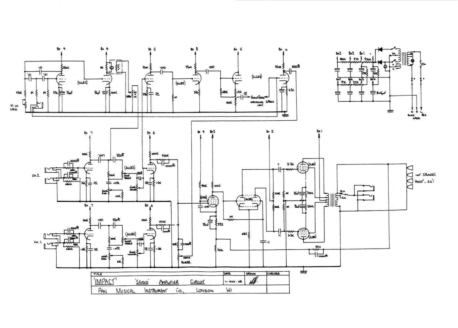 Impact Impact-Studioreverb Schematic - ManualMachine.com