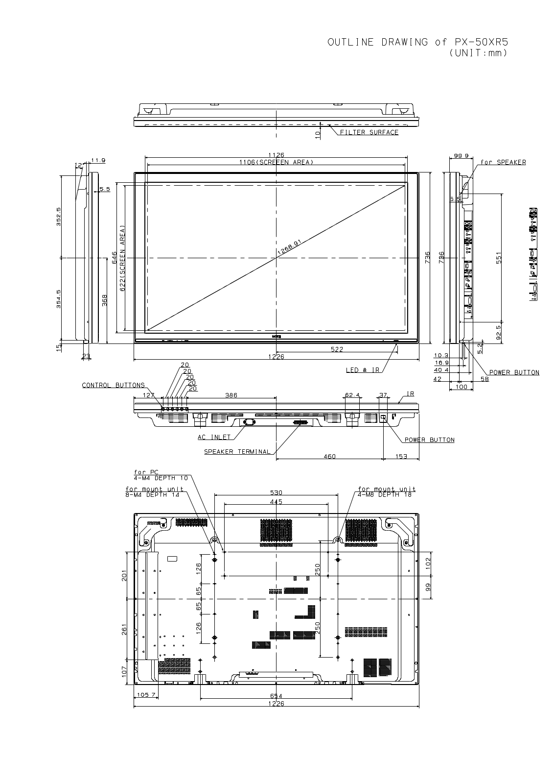 Nec PLASMASYNC 50XR5 schematics