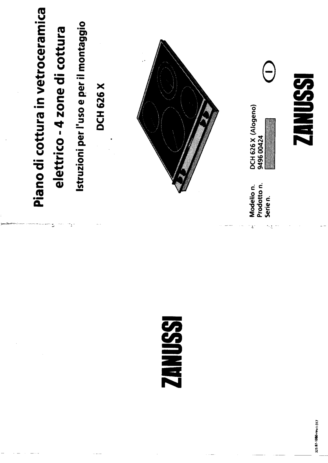 Zanussi DCH626X User Manual