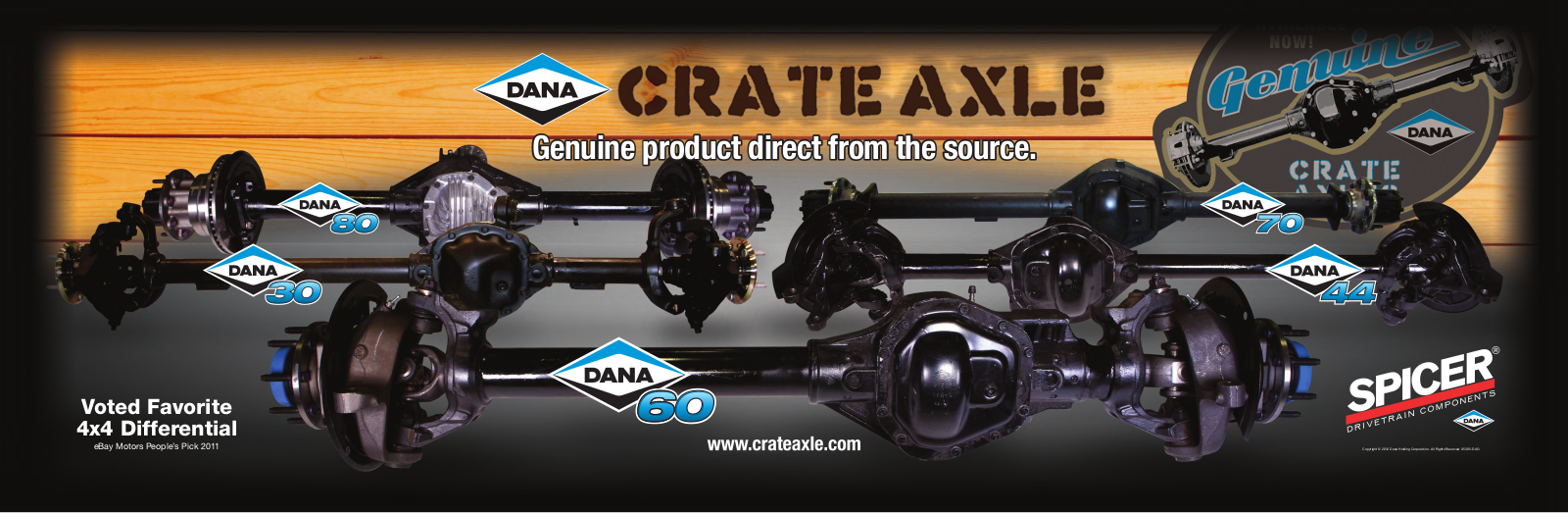 Spicer Dana Crate Axle User Manual