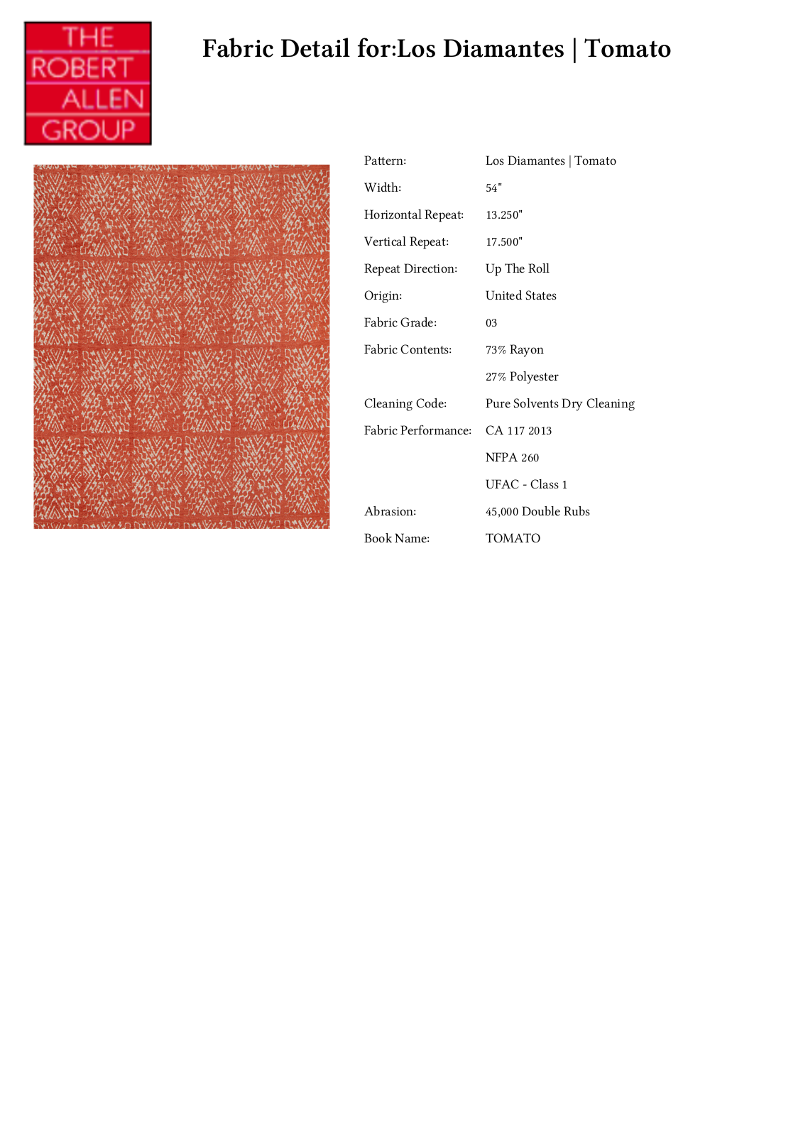 Robert Allen RALF1526 Specifications - ManualMachine.com