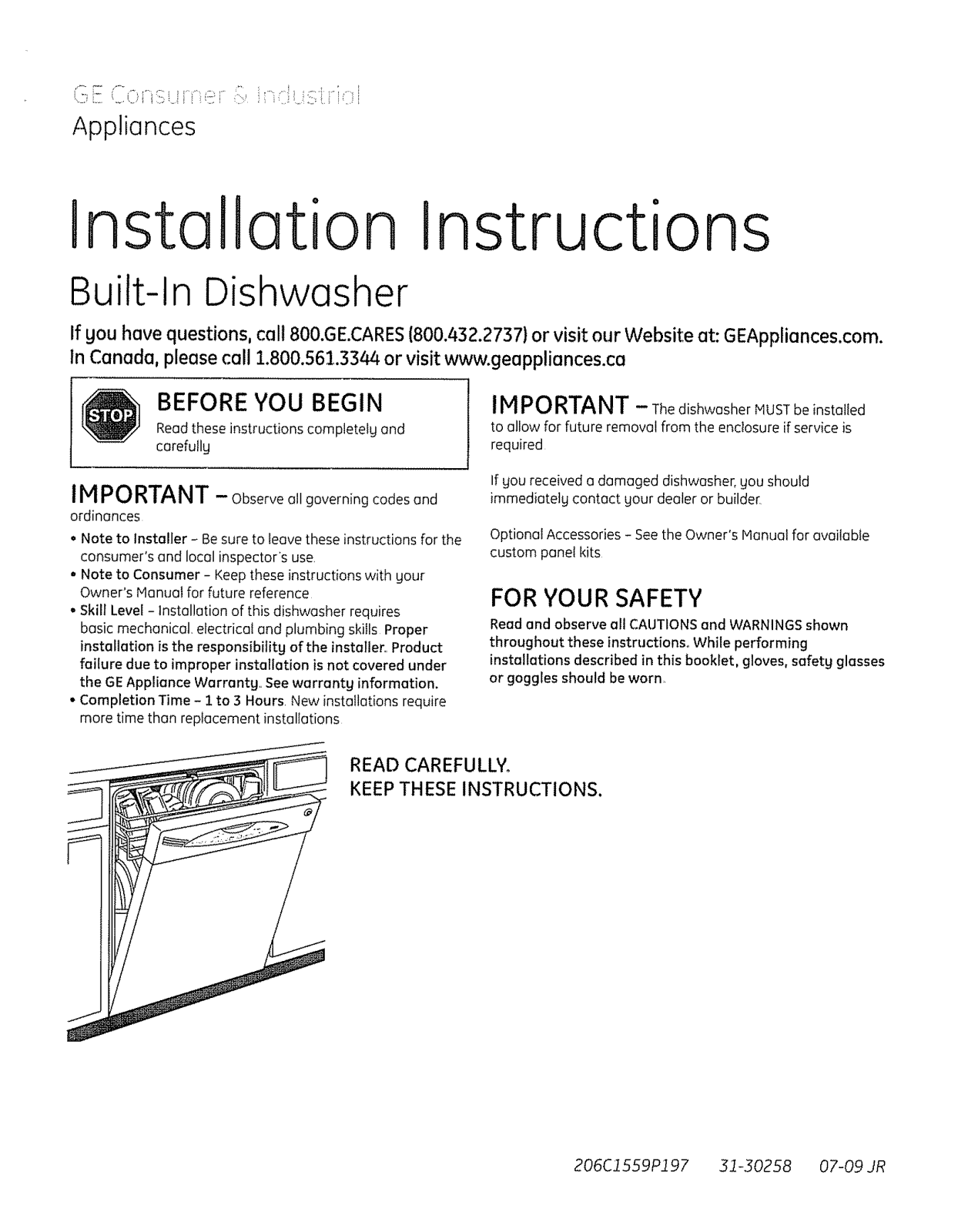 GE GLD2800T05BB, GLD2800T05WW, GLD2800T10BB, GLD2800T10WW, GLD2850T05CS Installation Guide - ManualMachine.com