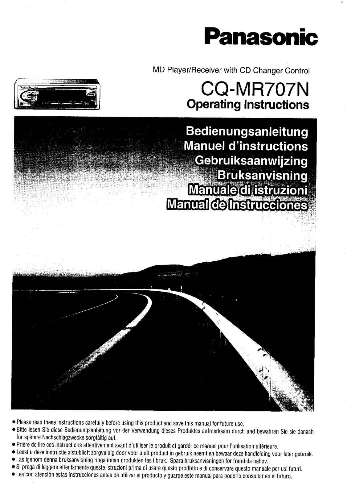 Panasonic CQ-MR707 User Manual