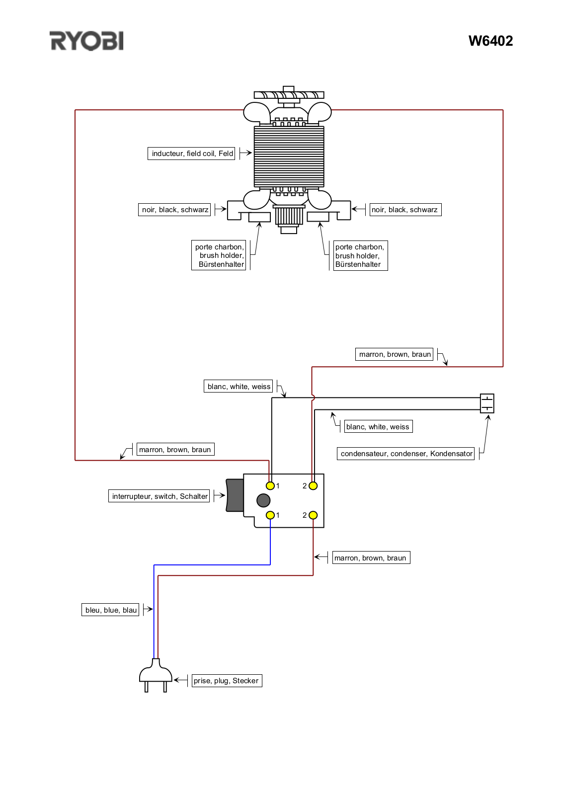 Ryobi W6402 User Manual