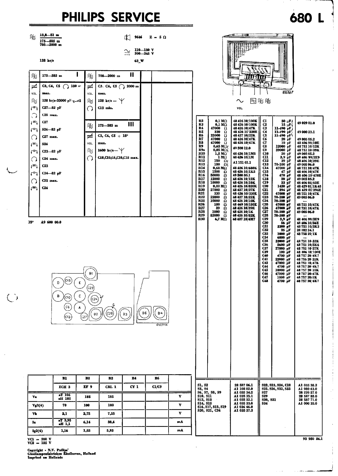 Philips 680-L Service Manual