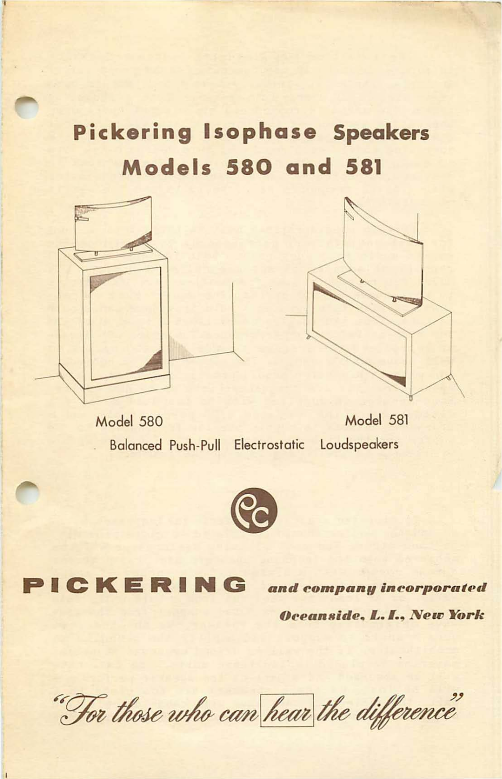 Pickering 581, 580 User Manual - ManualMachine.com