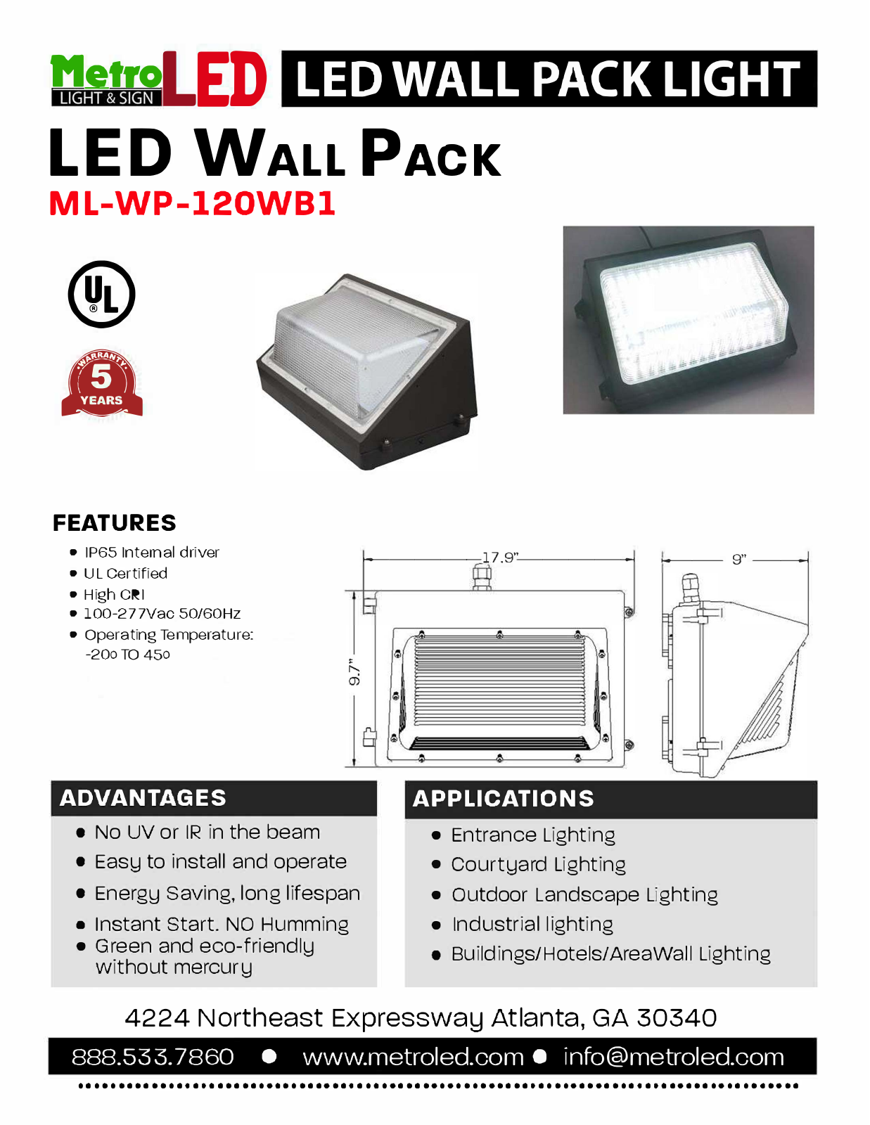 Metroled BCXZ1003 Specifications - ManualMachine.com