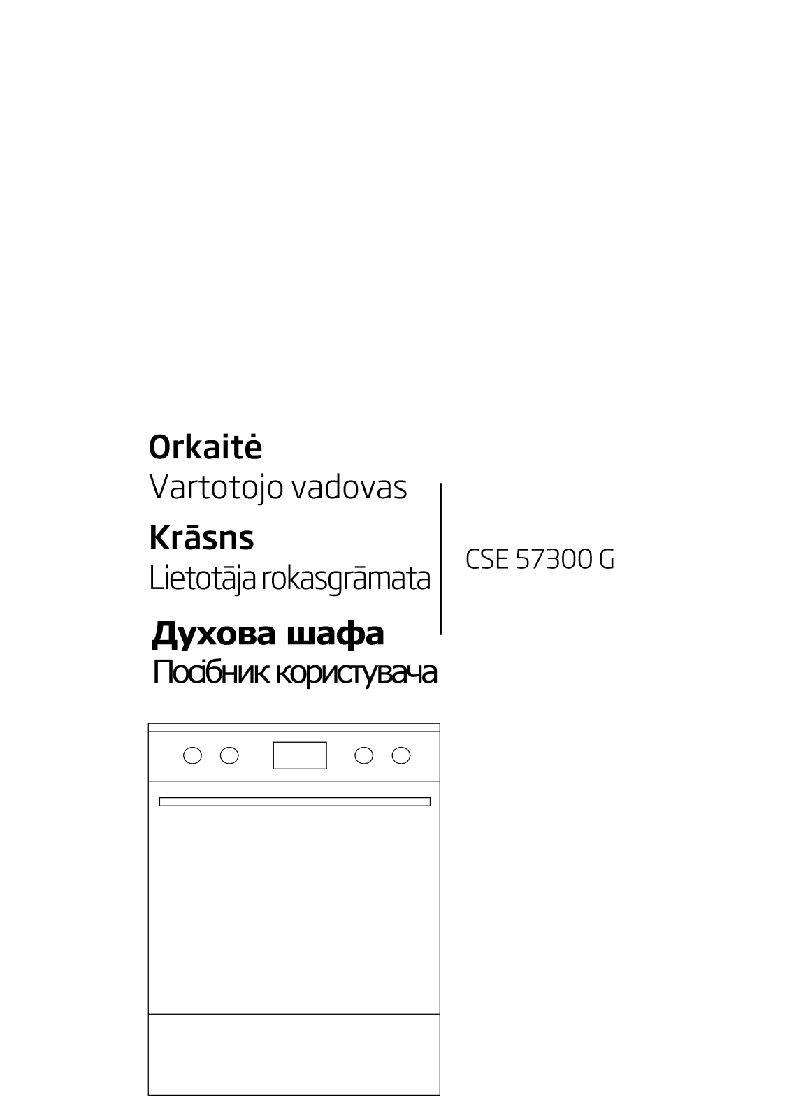 Beko CSE57300G User manual