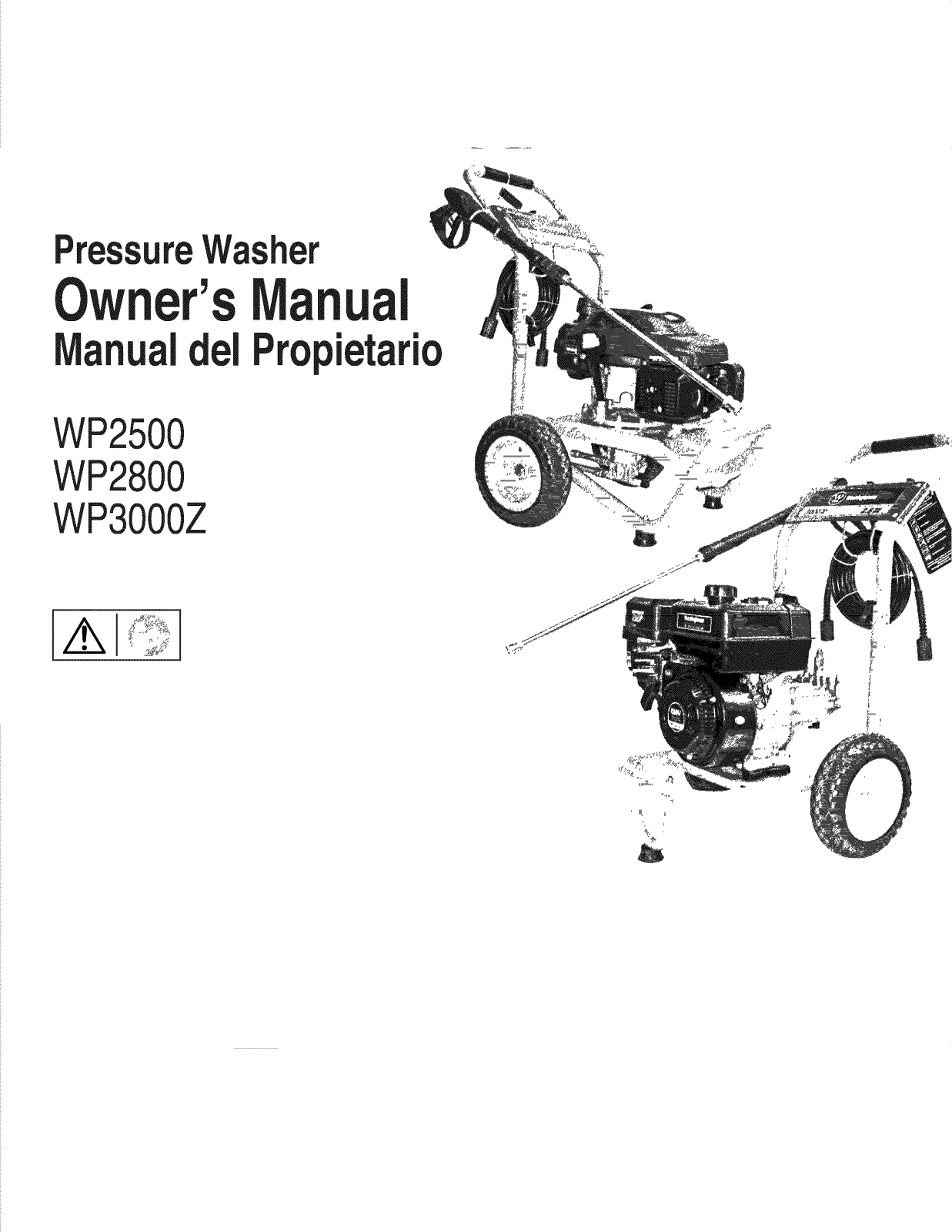 Westinghouse WP2500 Owner’s Manual