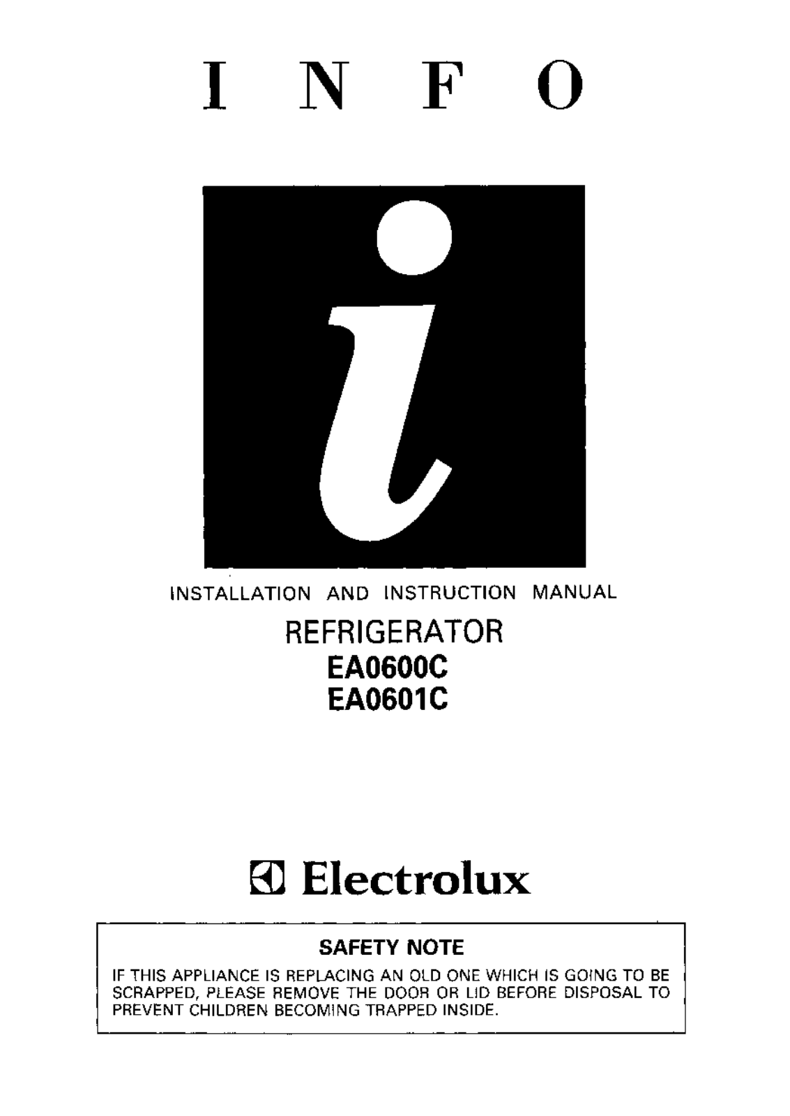 AEG EA0601C User Manual