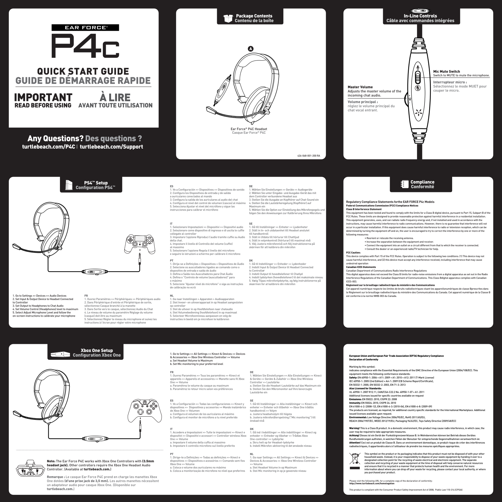 Turtle beach EAR Force P4C User Manual