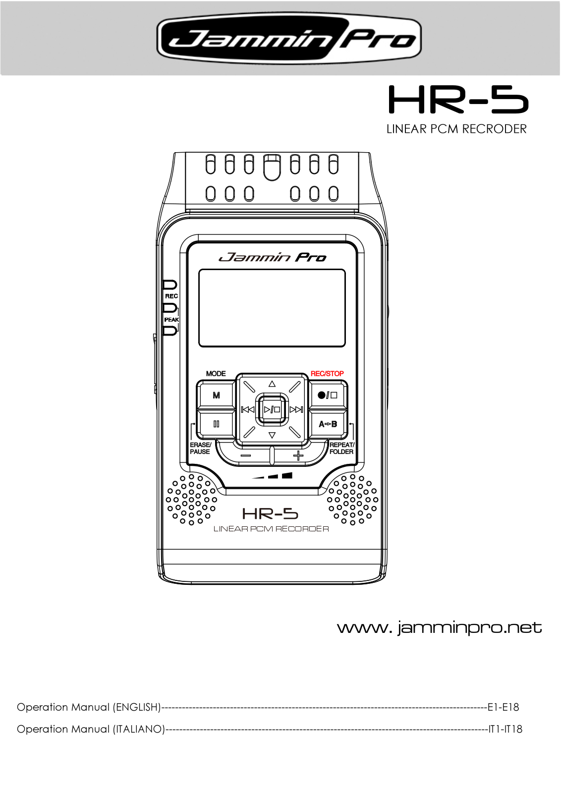 Jammin HR-5 User manual