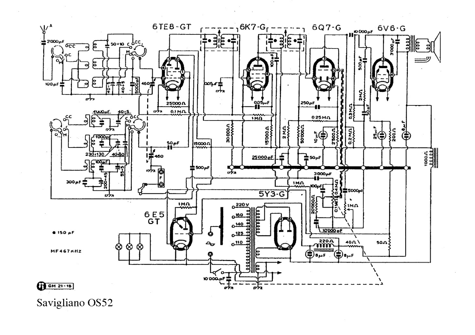 Savigliano os52 schematic