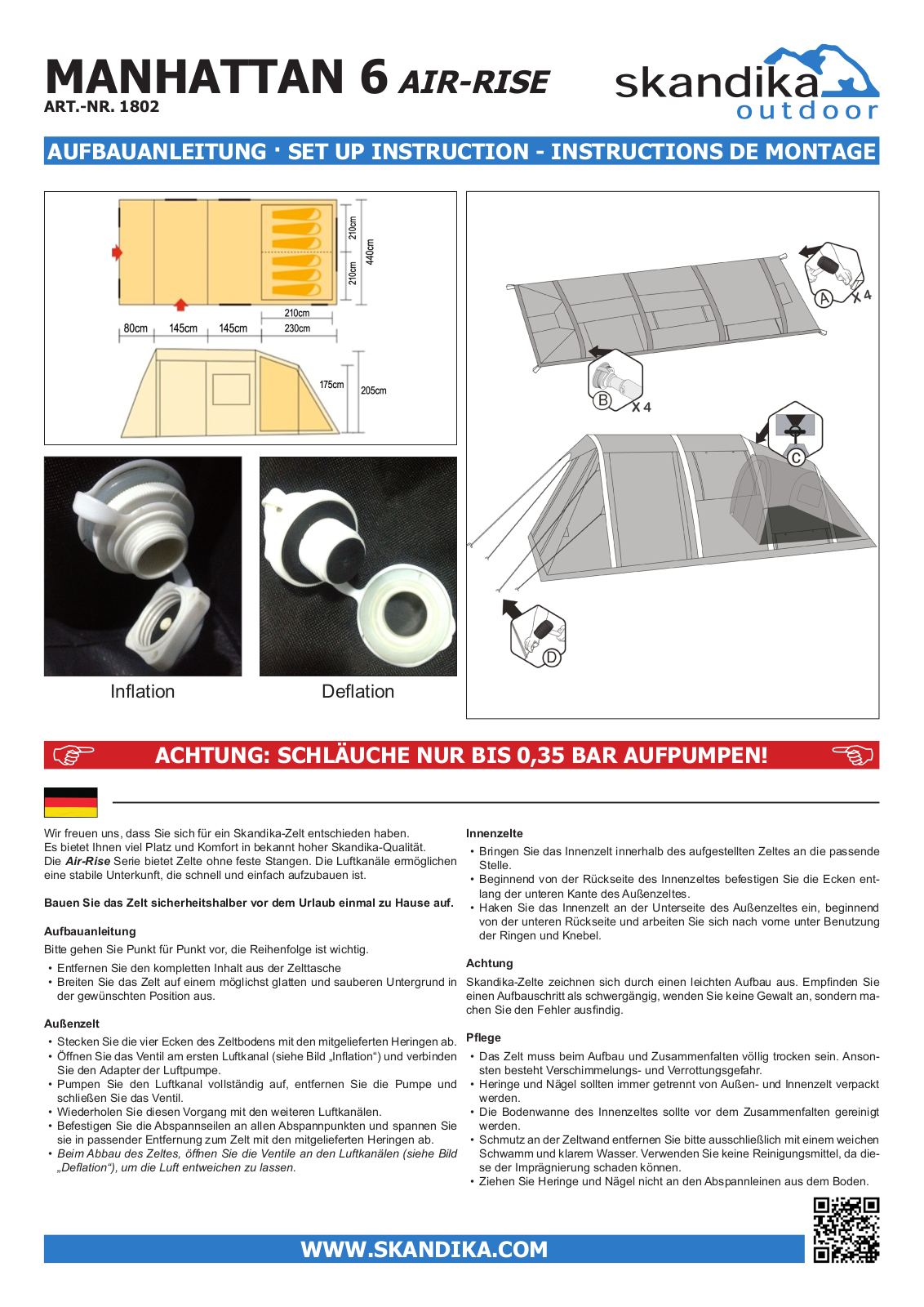 Skandika Manhattan 6 User Manual