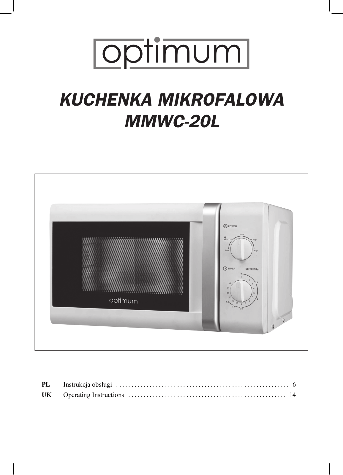 OPTIMUM MMW-C20L User guide - ManualMachine.com