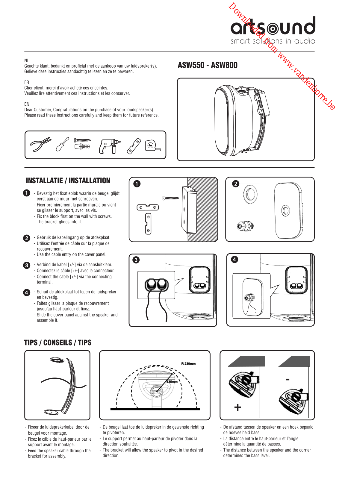 ARTSOUND ASW550 User Manual