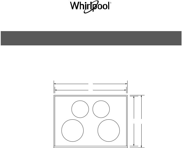 Whirlpool WCI55US0JB, WCI55US0JS, WCI55US4JB, UCIG245KBL Dimension Guide