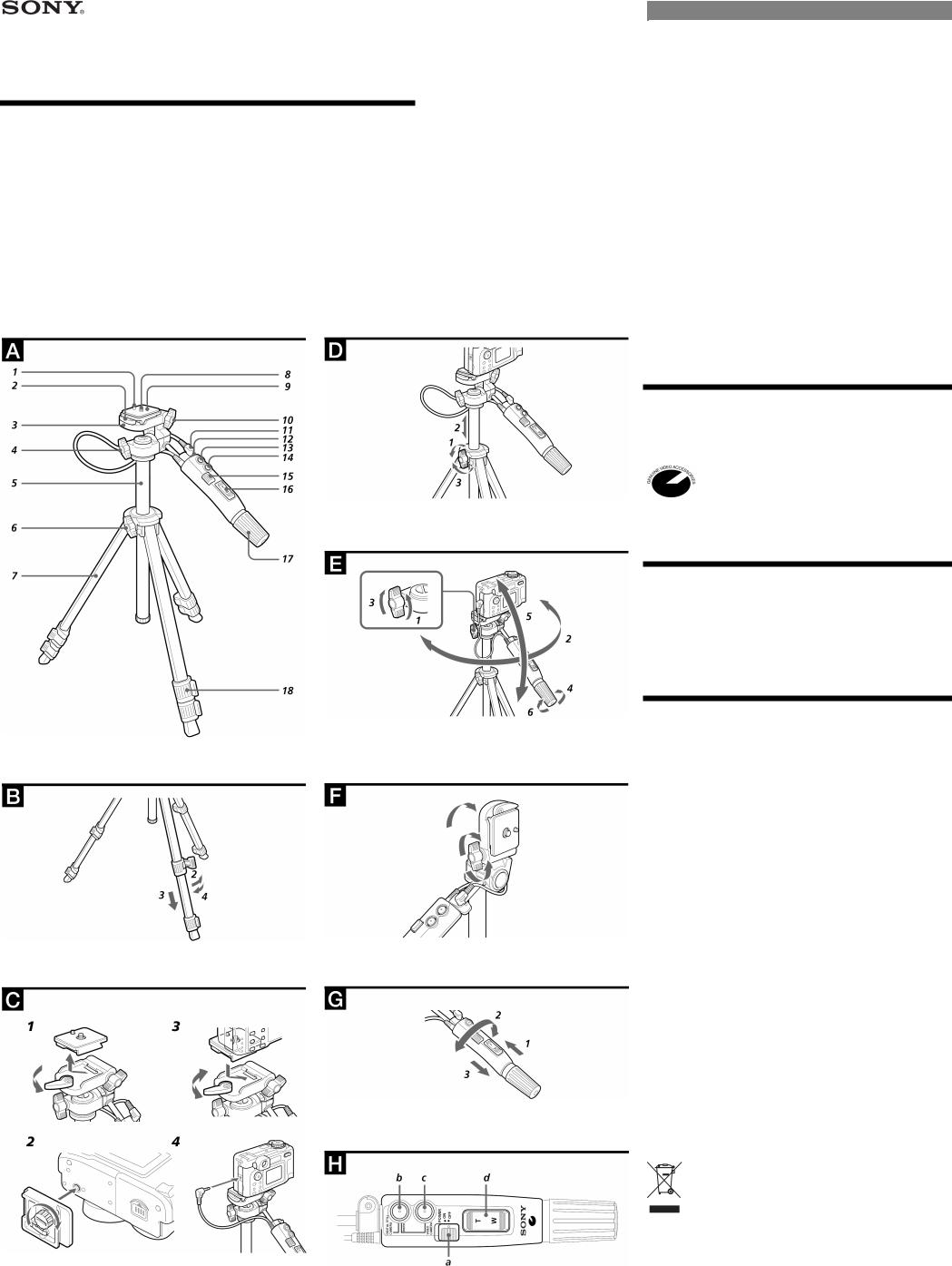 Sony VCT-D480RM User Manual